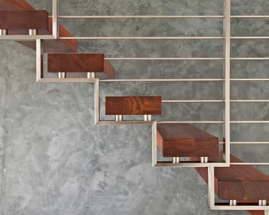 mẫu thiết kế cầu thang gỗ đẹp 13