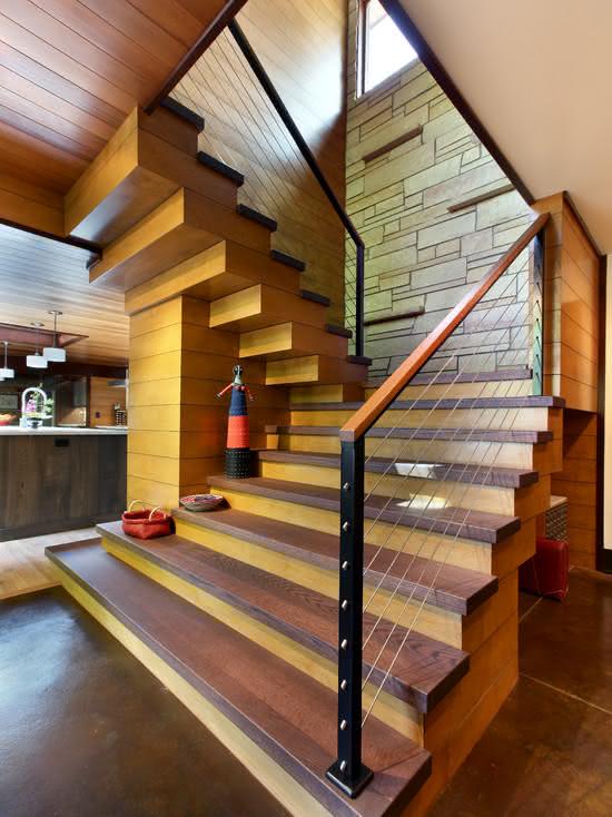 mẫu thiết kế cầu thang gỗ đẹp 43