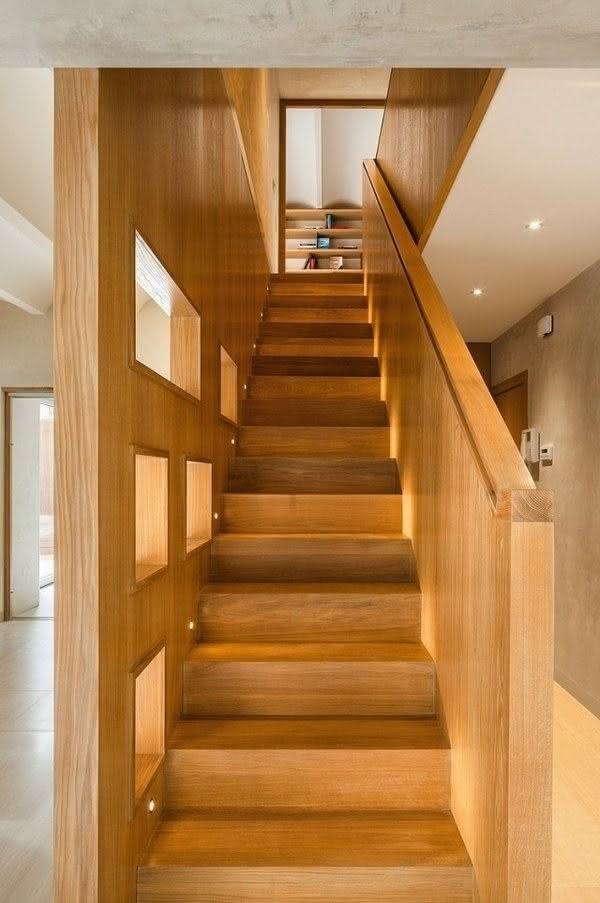 mẫu thiết kế cầu thang gỗ đẹp 71