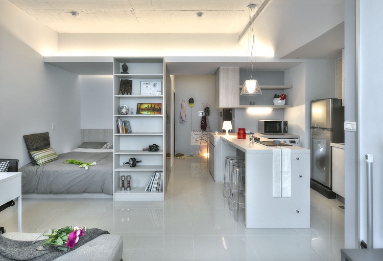 thiết kế căn hộ nhỏ đẹp yếu tố ánh sáng