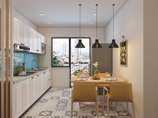 Thiết kế nội thất chung cư D Capitale phòng bếp