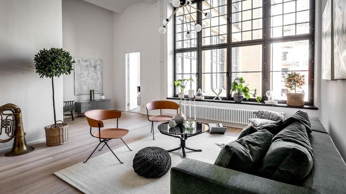 Phòng khách căn hộ phong cách scandinavian nhẹ nhàng, tinh tế Thiết kế nội thất phòng khách nhà cấp 4