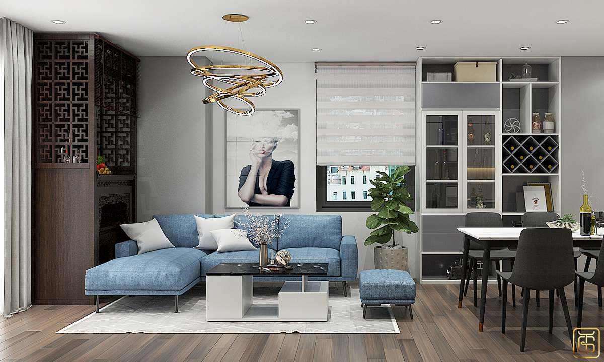 Thiết kế nội thất phòng khách nhà cấp 4 - Bố trí đồ nội thất với kích thước phù hợp sẽ giúp không gian trở nên rộng rãi và có nét thẩm mỹ hơn