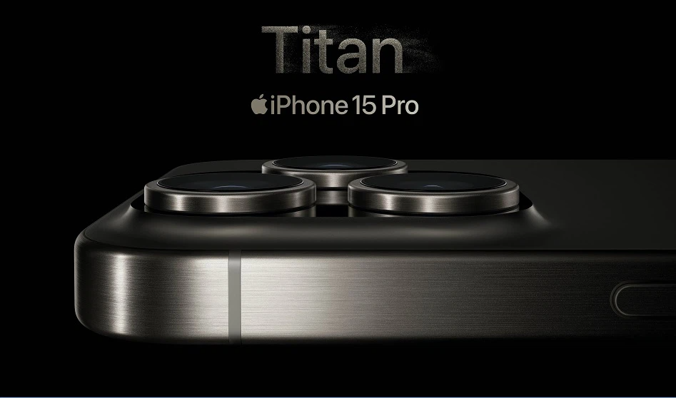 iPhone 15 Pro và iPhone 15 Pro Max có khung bằng titan. Ảnh: Táo